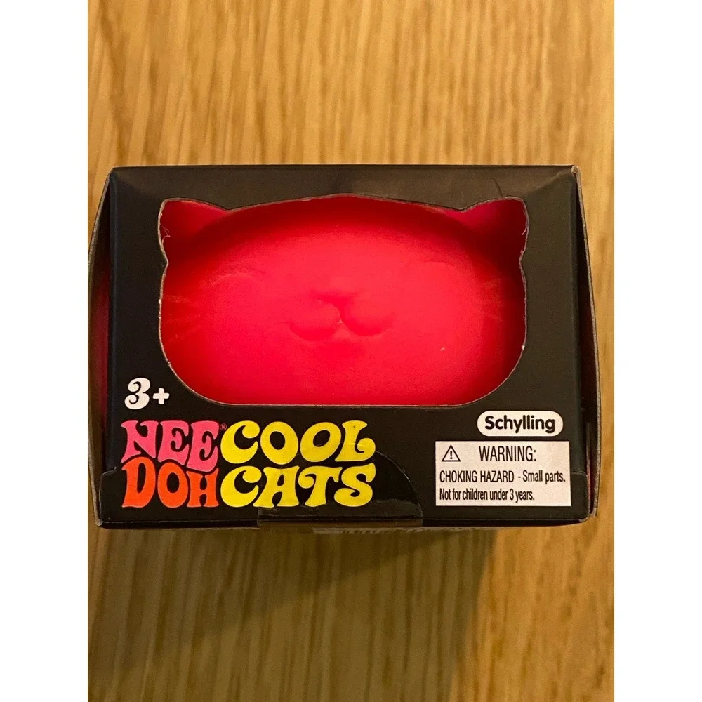 NeeDoh Cool Cats Shylling Pink Squishy